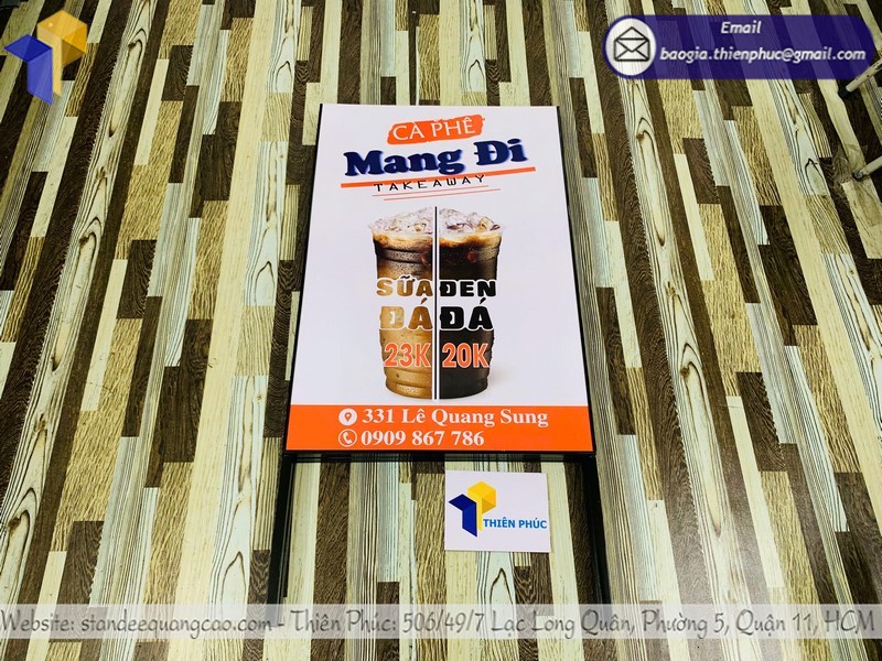 xưởng in standee chữ A giá rẻ tại Bình Tân
