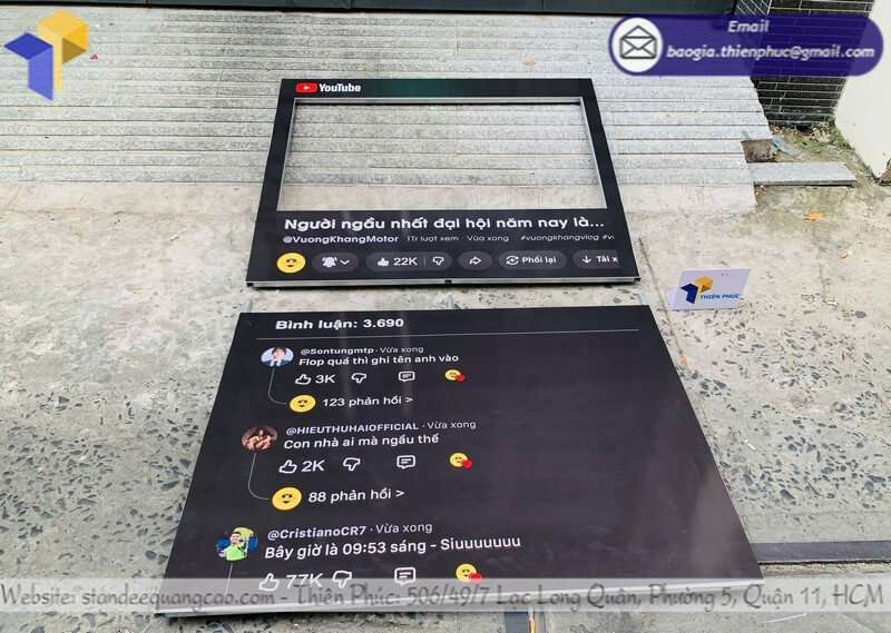 Xưởng làm khung check in sự kiện formex giá rẻ mẫu độc quyền cho cửa hàng