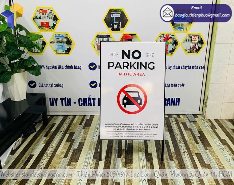 xưởng làm standee 2 mặt chữ A