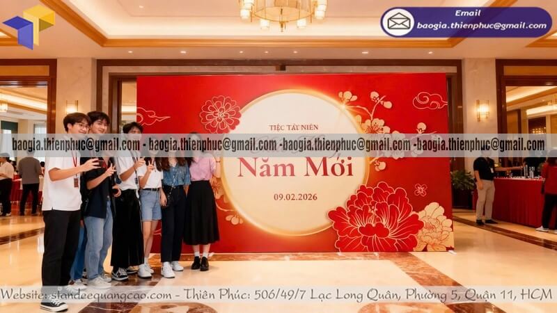 Xưởng nhận làm backdrop cỡ lớn ngoài trời theo yêu cầu Xưởng nhận làm backdrop cỡ lớn ngoài trời theo yêu cầu