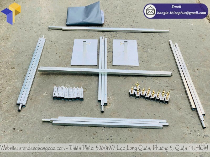 Xưởng nhận làm khung backdrop khai trương ngoài trời cho quảng bá doanh nghiệp