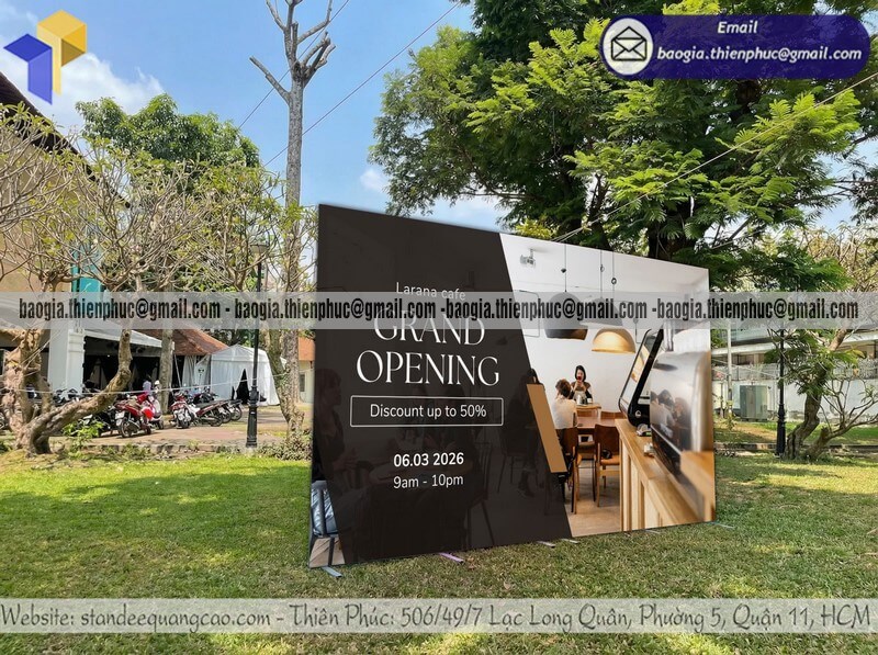 Xưởng sản xuất cho thuê backdrop ngoài trời khổ lớn cho sự kiện giá rẻ chụp hình truyền thông pr