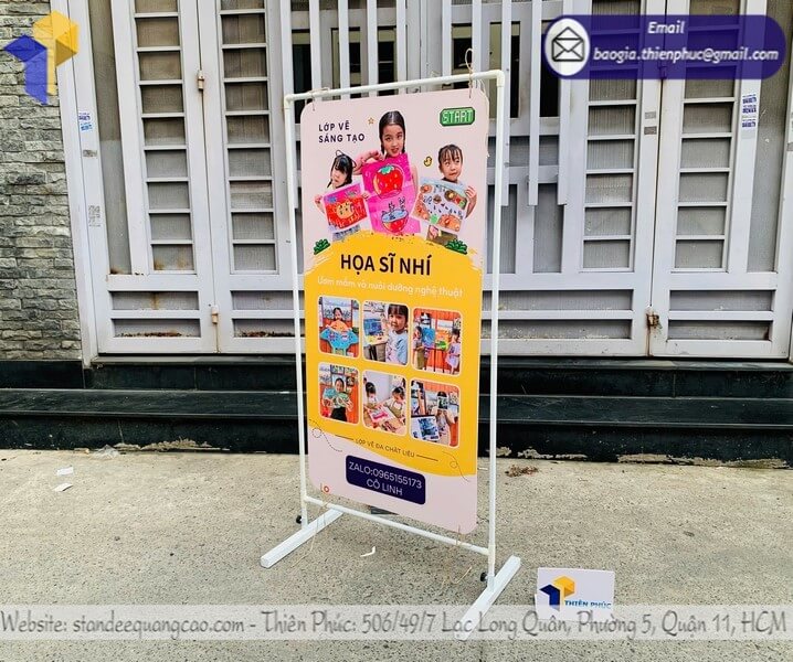 Xưởng sản xuất khung treo poster 2 mặt giá rẻ, mẫu mới đẹp