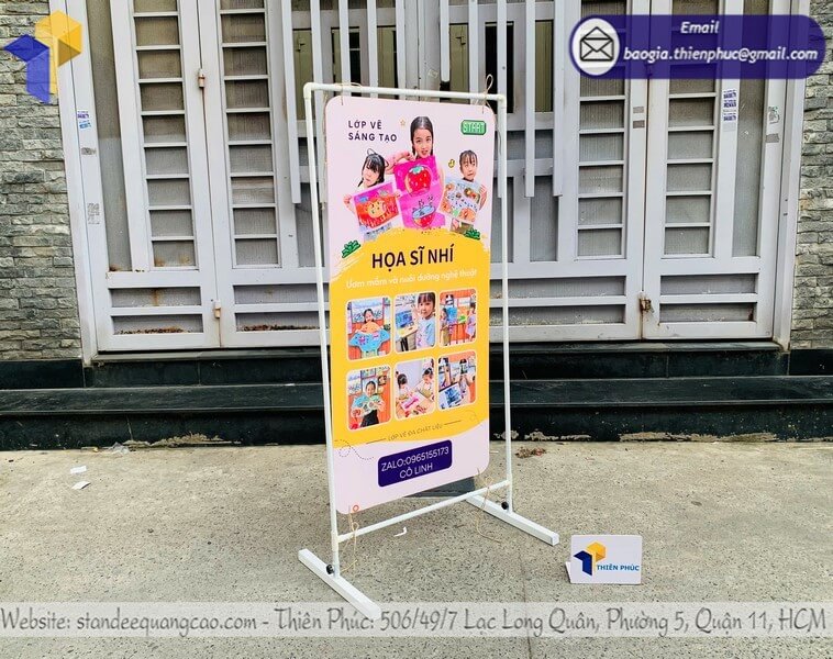Xưởng sản xuất khung treo poster 2 mặt giao hàng toàn quốc