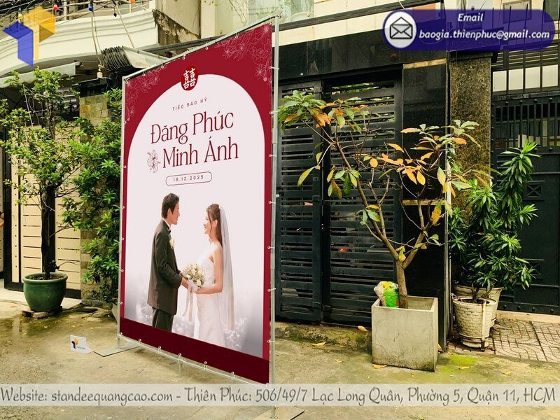 Xưởng sản xuất mẫu backdrop di động cho tiệc cưới trang trí và chụp ảnh