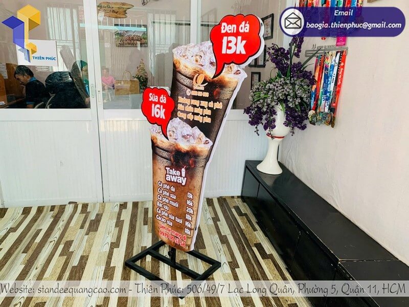 xưởng sản xuất standee mô hình cafe 3D giá rẻ TPHCM