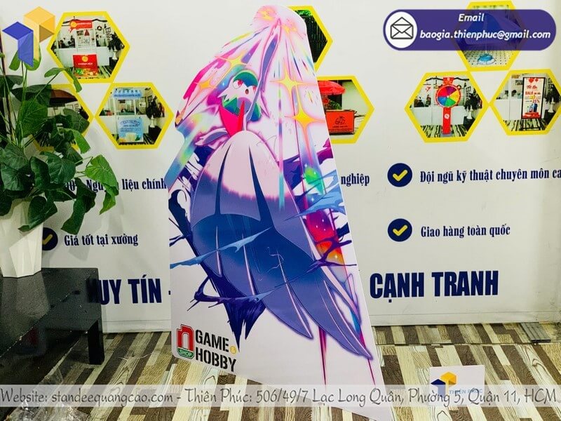 Xưởng sản xuất standee mô hình nhân vật in 1 mặt sự kiện ngoài trời