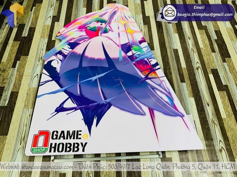 Xưởng sản xuất standee mô hình nhân vật in 1 mặt chất liệu formex