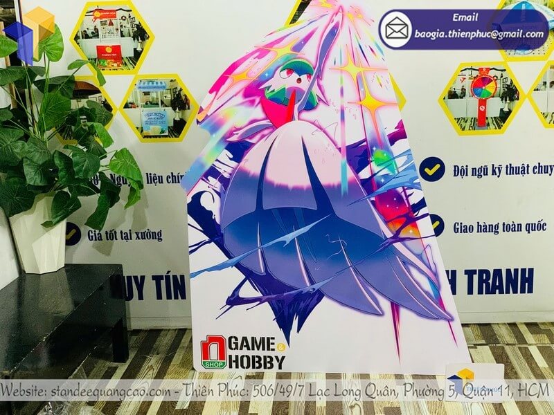 Xưởng sản xuất standee mô hình nhân vật in 1 mặt